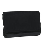 Balenciaga Flap Clutch Canvas with Leather