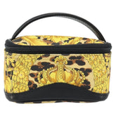 Versace Vanity Hand Bag Canvas and Leather