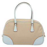 Prada Bauletto Bag Canvas with Leather