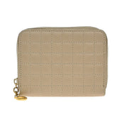 Celine C Charm Zip Around Wallet Quilted Leather