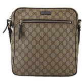 Gucci Front Zip Messenger GG Coated Canvas