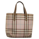 Burberry Nova Check Tote Canvas and Leather