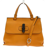 Gucci Bamboo Daily Top Handle Bag Leather