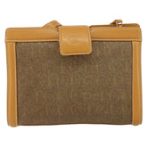 Gucci Vintage Shoulder Bag Canvas and Leather