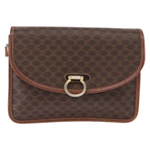 Celine Vintage Macadam Shoulder Bag Canvas