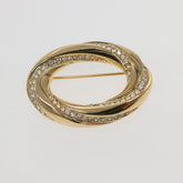 Christian Dior J'Adior Brooch Metal with Crystals