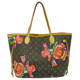 Louis Vuitton Neverfull Tote Limited Edition Monogram Roses