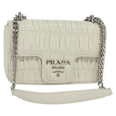 Prada Chain Flap Shoulder Bag Nappa Gaufre