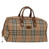 Burberry Vintage Duffle Bag Horseferry Check Canvas