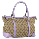 Gucci Lovely Heart Interlocking G Tote GG Canvas