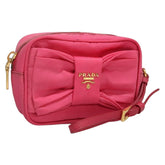 Prada Bow Camera Crossbody Bag Tessuto