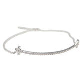 Tiffany & Co. T Smile Chain Bracelet 18K White Gold
