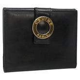 Celine Circle Logo Compact Wallet Leather