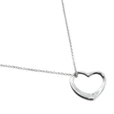 Tiffany & Co. Elsa Peretti Open Heart Pendant Necklace Sterling Silver