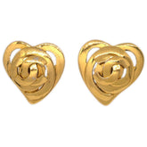 Chanel CC Heart Pendant Metal