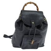 Gucci Vintage Bamboo Backpack Leather
