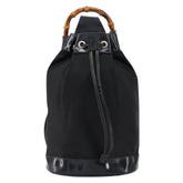 Gucci Vintage Bamboo Sling Backpack Nylon