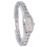 Cartier Mini Tonneau Lanier Quartz Watch White Gold with Diamond Bezel