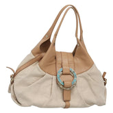 Bvlgari Chandra Hobo Canvas and Leather
