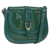 Gucci Vintage Flap Shoulder Bag Patent Leather