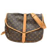 Louis Vuitton Saumur Handbag Monogram Canvas