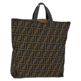 Fendi Open Shopping Tote Zucca Canvas