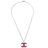 Chanel CC Pendant Necklace Metal