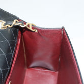 Chanel Vintage Trapezoid CC Flap Bag Leather