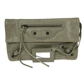 Balenciaga Classic Studs Envelope Clutch Leather