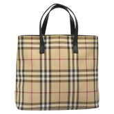 Burberry Top Handle Tote Nova Check Canvas
