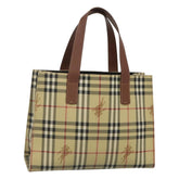 Burberry Top Handle Tote Haymarket Coated Canvas