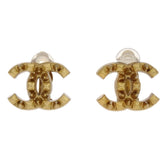 Chanel Vintage CC Clip-On Earrings Metal