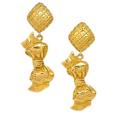 Chanel CC Rhombus Clip-On Earrings Metal