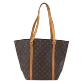 Louis Vuitton Shopping Sac Handbag Monogram Canvas