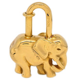 Hermes Elephant Cadena Lock Charm Metal