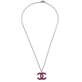 Chanel CC Pendant Necklace Metal