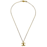 Chanel CC Pendant Necklace Metal