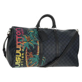 Louis Vuitton Keepall Bandouliere Bag Limited Edition Damier Cobalt Jungle