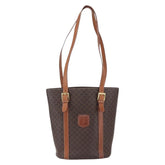 Celine Vintage Macadam Tote bag Canvas and Leather