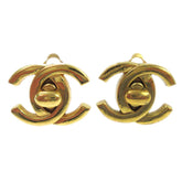 Chanel CC Turnlock Clip-On Earrings Metal