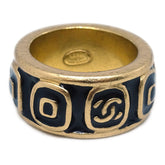 Chanel Logo Ring Gold-plated