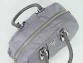 Prada Buckle Dome Satchel Tessuto
