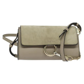 Chloe Faye Shoulder Bag Leather and Suede