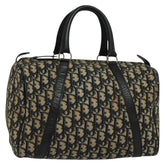 Christian Dior Vintage Trotter Boston Bag Diorissimo Canvas
