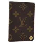Louis Vuitton Porte Cartes Pression Card Case Monogram Canvas