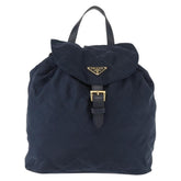 Prada Buckle Backpack Quilted Tessuto