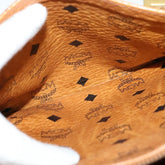 MCM Visetos Handbag Canvas and Leather