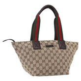 Gucci Web Zip Tote GG Canvas
