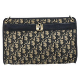 Christian Dior Vintage Trotter Shoulder Bag Canvas