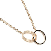 Cartier Love Interlocking Necklace 18K Rose Gold
